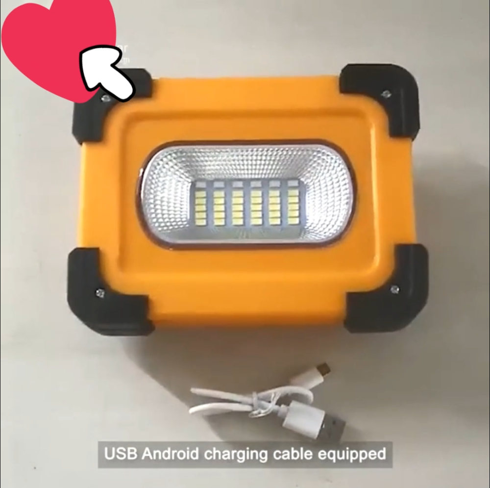 Multifunctional 6 in 1 portable integrated solar flood Light