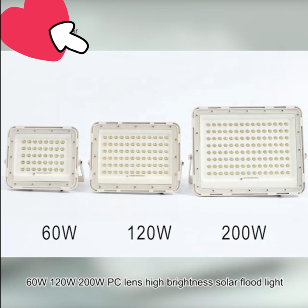 PC lens solar flood light