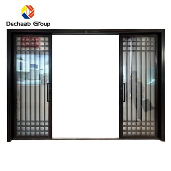 Custom Double Tempered Glass Door Price with Aluminum Material Sliding Doors and Windows