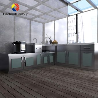 Multi Counterrop Modern White High Gloss Kitchen Cabinets