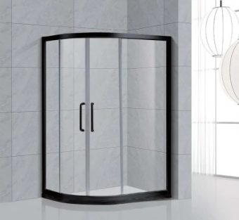 Bathroom Enclosure Cabin Sliding Door Tempered Glass Simple Shower Room