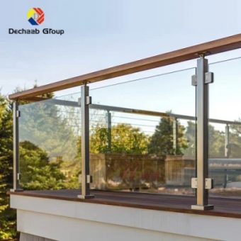 CE Certified Glass Railing with Customized Upright Post