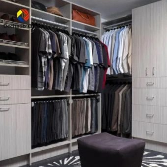 Modern Simple Bedroom White Cabinet Wardrobe Closet Walk in